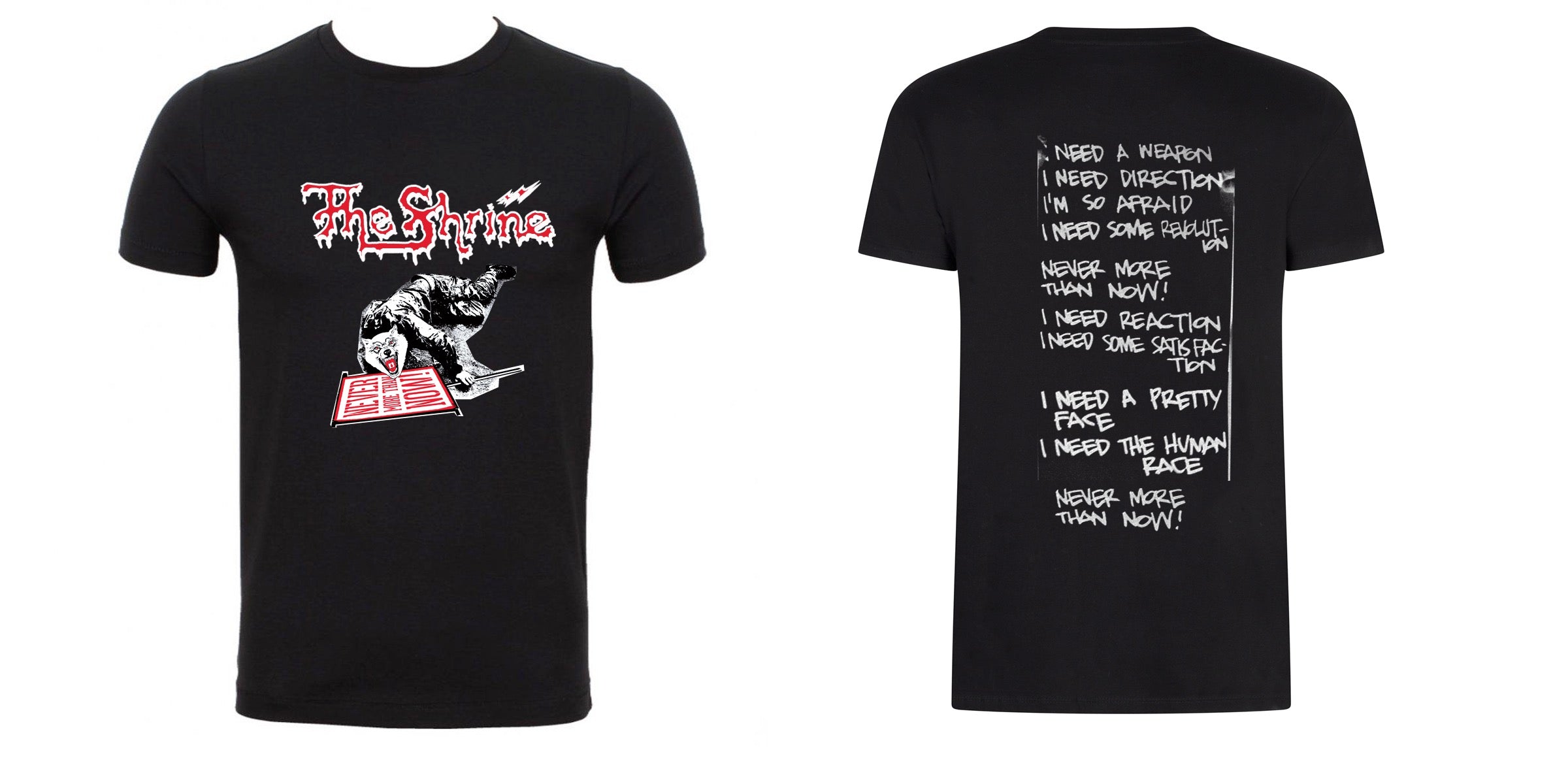 The Shrine - "Never More Than Now" Wolf Short Sleeve - Black